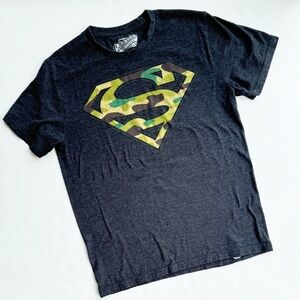 Men’s Grey Camo Superman Tshirt